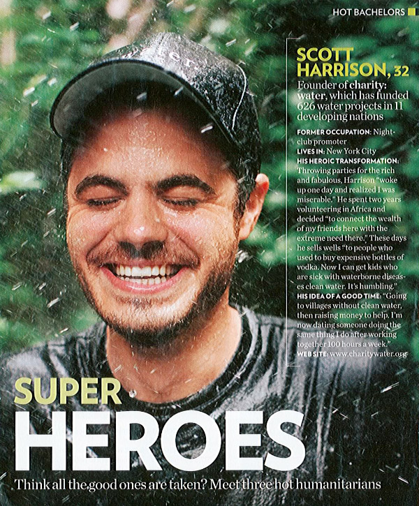 Cover of People Magazine Humanitarian Bachelor of the Year Scott Harrison