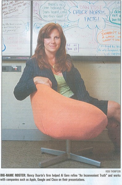 Silicon Valley/San Jose Business Journal features Nancy and her work with Al Gore, Apple, Google, and Cisco