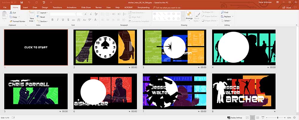 Archer intro in PowerPoint