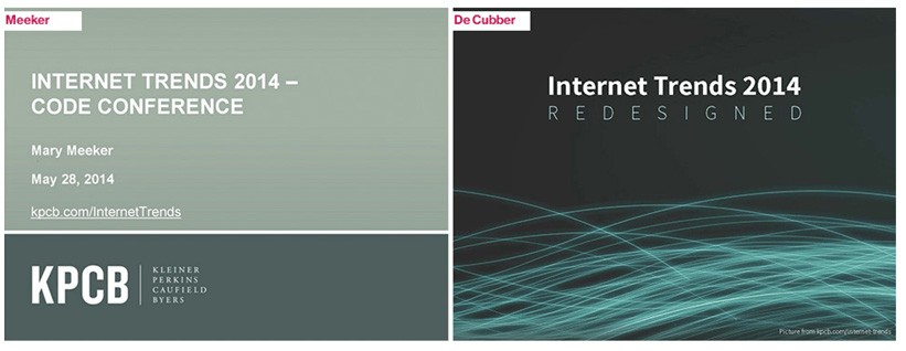 before and after clean up of Meeker presentation slides 
